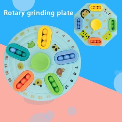 1pc Rotating Magical Disk Relieve Stress Fingertip Rotating Bean Toy Baby Creative Decompression Educational Cool Fidget Spinner