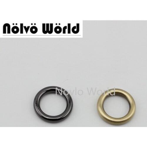 10pcs 50pcs 3.8mm line 14mm alloy silver rings o metal for handbags metal accessories small welded ring hardware