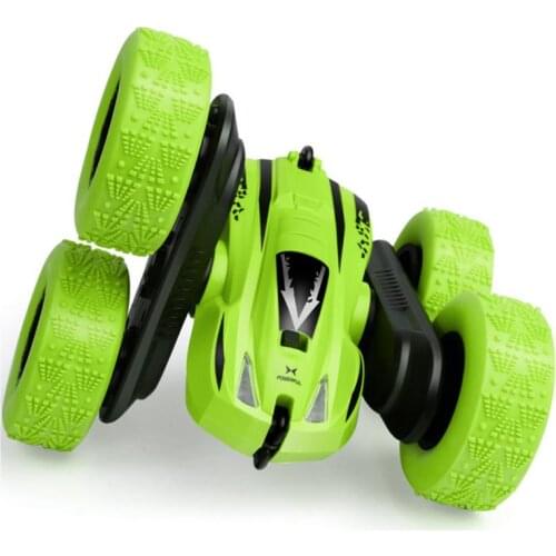 2.4G Cross-border 360° Rotating Rolling Dump Twisting Double-sided Stunt Car Charging Drop-resistant Light Child Remote Toy