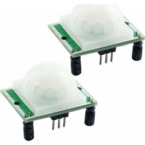 2pcs Hc-sr501 Adjust Infrared Ir Pyroelectric Pir Motion Sensor Detector Module For Arduino Microcontrollers