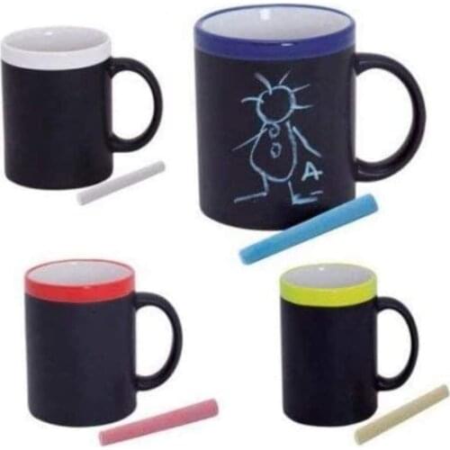 36 cups Blackboard Ceramic Ideal for Breakfast in Gift Box