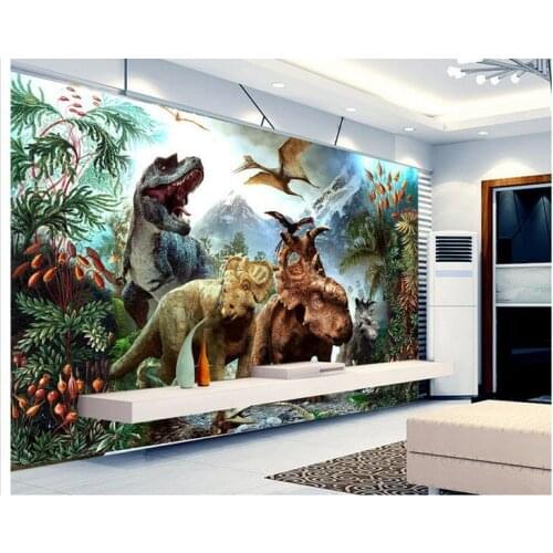 Customized 3d wallpaper 3d tv wall paper murals new Large 3 d dinosaur background wall murals wallpaper home decoration