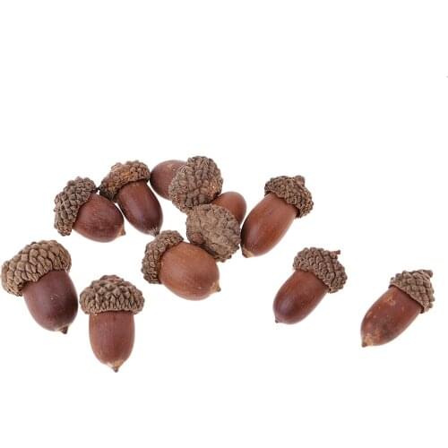 40x Rustic Pine Cones Acorns Baubles Christmas Accents Table Decor Ornaments
