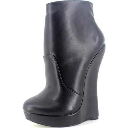 7.09in High Height Sex Boots Party Boots Wedges Heel Ankle Boots US Size 6-14 No.MT1807