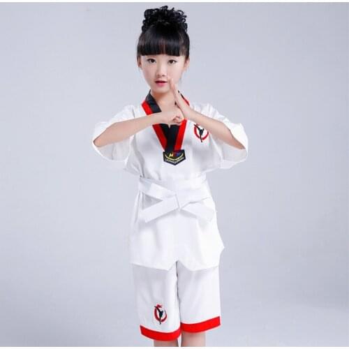 Kids Taekwondo Uniform Taekwondo Uniforms WTF Mooto Karate Judo Taekwondo Dobok Clothes Children Tae kwon do dobok TKD Clothing