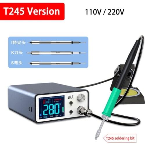 JCID AIXUN T3A 200W Intelligent Soldering Station with Soldering iron T12/T245/936 Handle Welding Tips For Phone electron Repair