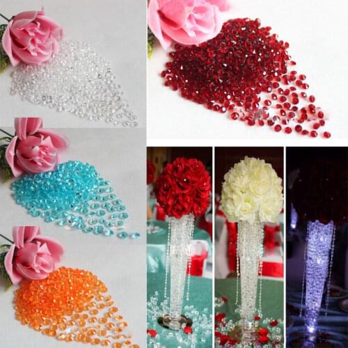 1000PCS 4.5mm DIY Transparent Acrylic Crystals Wedding Party Festive Decor Bling