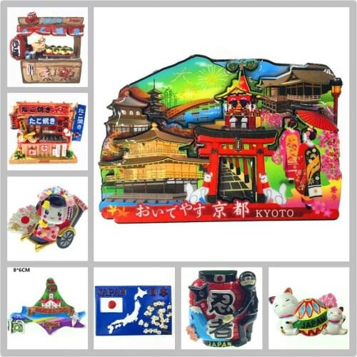 Japan Local Customs And Culture Tourist Souvenir Fridge Magnets Decoration Articles Handicraft Magnetic Refrigerator
