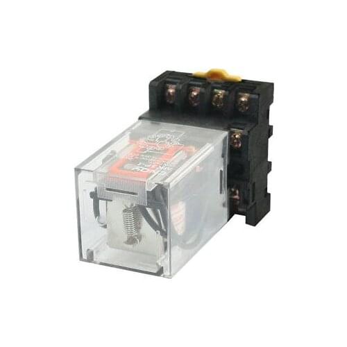 MK3P-I AC110V Coil 11 Pins 3PDT Power Relay with Plug-in Terminal Socket