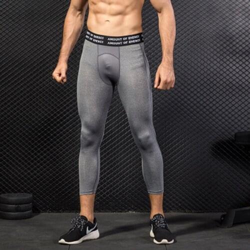Mens Commpression Pants Quick Dry Elastic Fitness Mens Tights Workout Running Gym Leggings Sport Breathable Sportswear