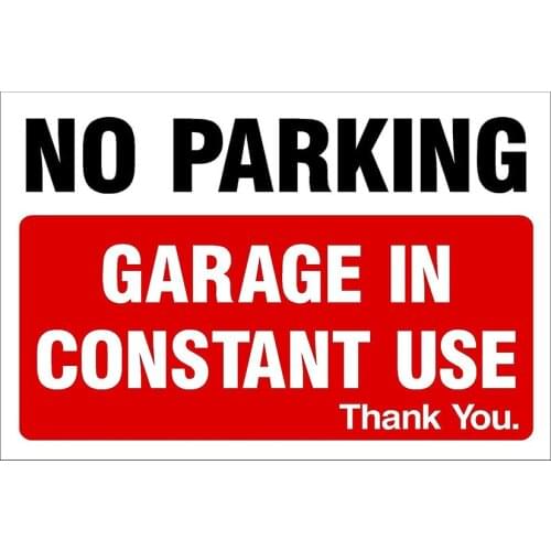 No Parking Sticker/Self Adhesive Sign - Private Property, Parking, Clamping, Disabled, Driveway, Do not block