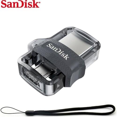 Original Sandisk SDDD3 Extreme high speed 150M/S Dual OTG USB Flash Drive 64GB 128GB 32GB 16gb Pen Drive USB3.0 PenDrive Genuine