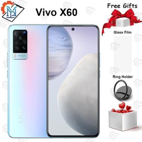 Original New Vivo X60 5G Mobile Phone 6.56" AMOLED 120Hz Screen 8+128 Exynos 1080 Octa Core Android 11 48.0MP Camera Smartpone