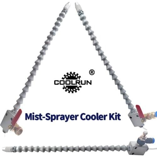 CoolRun CNC Lathe Lubrication Drill Grind Nozzle Spray System Heavy Duty Engraving Machine Metal Milling Mist Coolant Kit