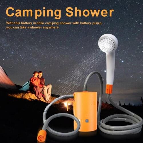 4400mAh USB Chargeable Shower Pumping Universal Car Washer Shower Set 80mins Available Camping Bathing Artifact Camping Supplies
