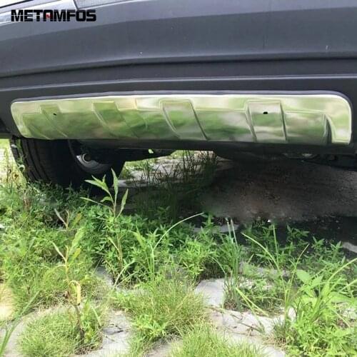 For Cadillac XT5 2016 2017 Stainless Steel Front Rear Bottom Under Bumper Bar Protection Plate Exterior Accessories Car Styling