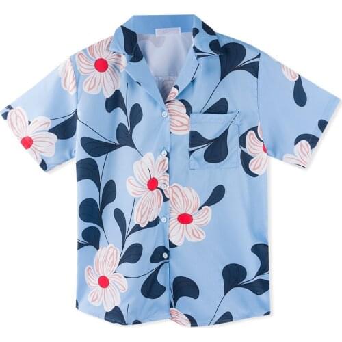 Neatie kiddie Casual Women Short Sleeve Summer Turn-down Collar Shirt Blusas Lady Loose Casual Floral Print Tops Shirt Female