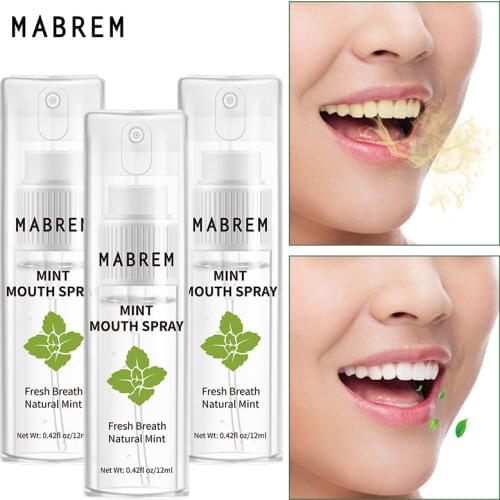 3PCS Mouth Spray Breath Freshener Oral Spray Herbal Fresh Breath Remove Smoke Breath Treatment of Bad Breath Small Portable