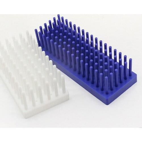 4pcs/lot lab 66/102column plastic column type test tube drain rack for glass test tube or glass slide placement