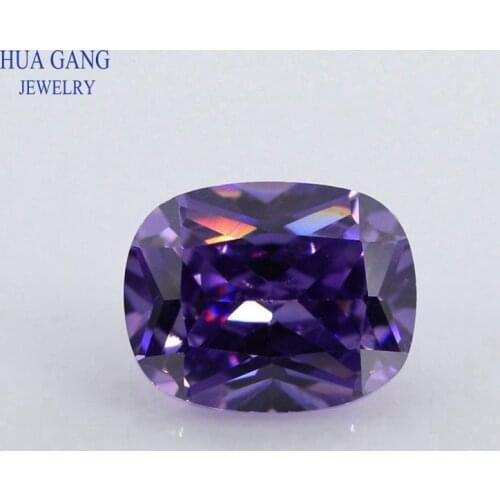 5A Purple Baguette Shape Cut CZ Stone Synthetic Gems Cubic Zirconia For Jewelry Size 5x7~10x14 Free Shipping