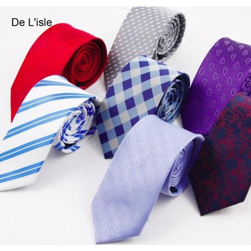 Brand New Fashion Jacquard Skinny Necktie 6cm Narrow Slim Tie Nano Waterproof Antifouling Oilproof Men Gift