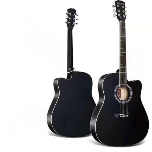41-inch acoustic guitar multi-color full basswood folk guitar beginner novice folk guitar male and female student piano