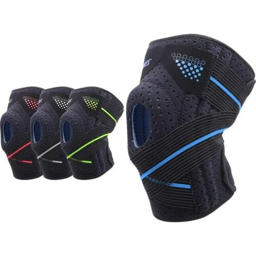AOLIKES Adjustable Neoprene Knee Brace Silicone Patella Knee Pad