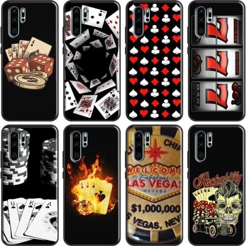 Las Vegas Casino Poker Case For Huawei P Smart 2019 Z Nova 5T P40 P20 P30 Pro Mate 20 Lite Honor 10i 8X 9X Cover