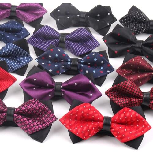 New Bow Tie For Men Women Classic Suits Bowtie For Business Wedding Bowknot Adult Jacquard Pointed Bowties Cravats Ties