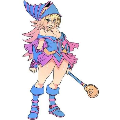 Personality Dark Magician Girl Duel Monster DIY Waterproof Funny Car Stickers Occlusion Scratch Decals Apply To Car Window