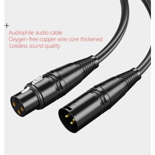 XLR Cable Karaoke Microphone Sound Cannon Cable Plug XLR Extension Mikrofon Cable for Audio Mixer Amplifiers XLR Cord