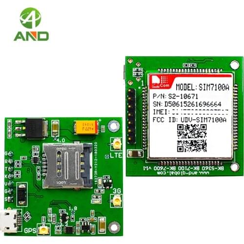 4G Breakout board ,4G Wireless TESTING board with UART TTL interface,FDD LTE mini pcb board SIM7100A mini board