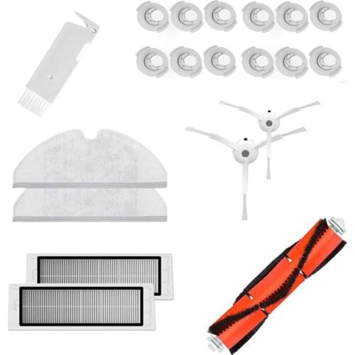 Accessories Kits For Xiaomi Roborock S50 S51 Vacuum Cleaner Replacement Part Hepa Filter,Main Brush,Mop Cloth,Side Brush