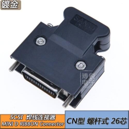 MDR Cable Connector male 26-Pin SCSI CN Connector For MR-ECN1