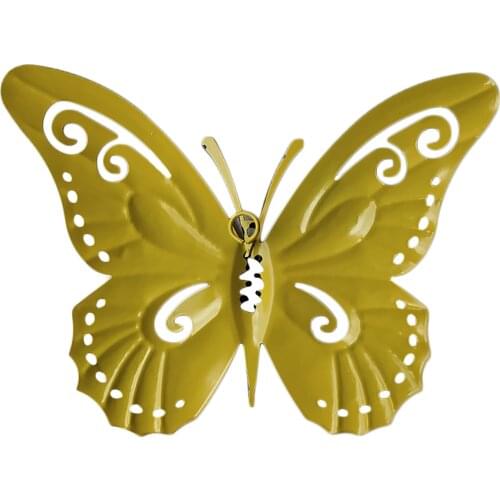 Metal Butterfly Art Living Room Garden Office Colorful Indoor Outdoor TV Background Hanging Sculpture Bedroom Wall Decor