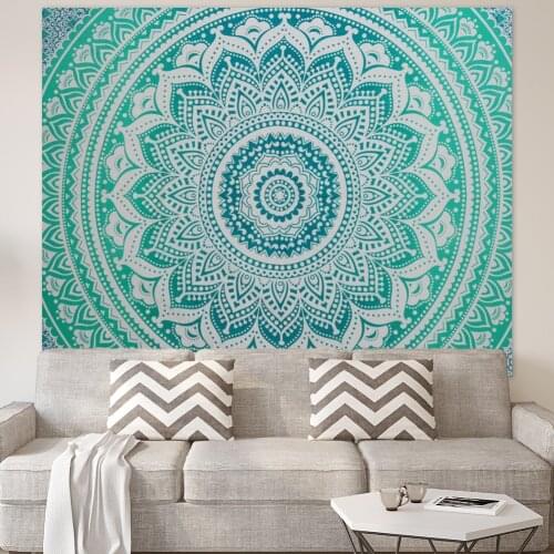 Wall Hanging Tapestries Indian Mandala Tapestry Retro Boho Wall Tapestry Beach Mat Travel Towel Blanket Yoga Mats Home Carpet