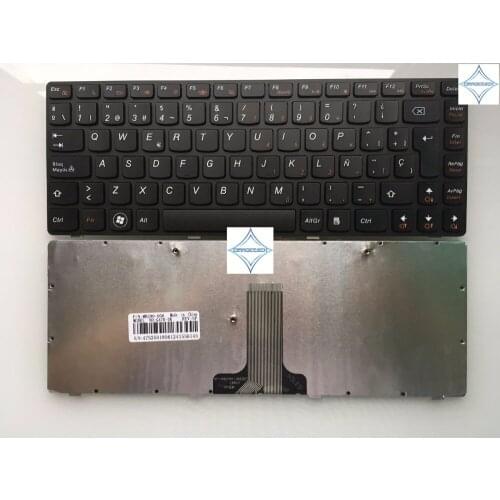 OEM new for LENOVO B470 G470 V470 SP spanish laptop notebook keyboard teclado with frame