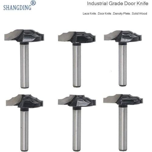 Trimming Machine Cutter Head Cupboard Lace Door Plank Knife Carving Machine Tool Milling Cutter 1/4 Handle 1/2 Handle