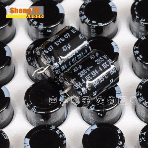 Original German ROE EYS 07 385V 47UF high voltage filter capacitor amps have a fever