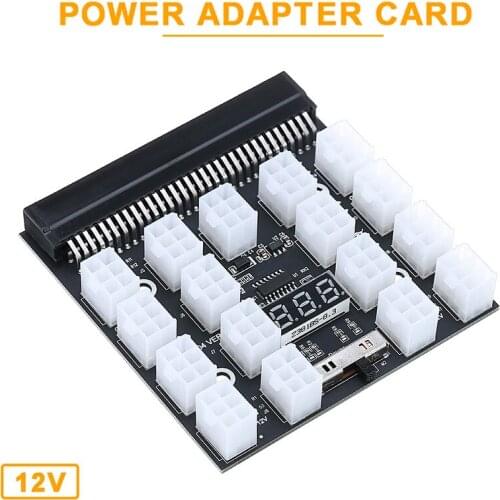 Pohiks 1pc PCI-E 6-Pin Power Supply Breakout Board Adapter Card Durable 1200W Power Adapters For HP Server PSU GPU