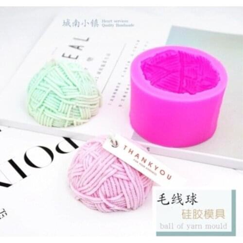 Semicircular shape wool ball shaped Line ball Yarn silicone mold Handmade soap making mould Aroma plaster mold Candle molds