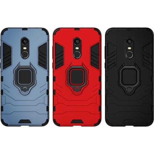 Shockproof Armor Case For Xiaomi Redmi 5 Plus Case Ring Holder Stand Phone Back Cover for Xiomi Redmi 5 plus 5plus Funda Capa