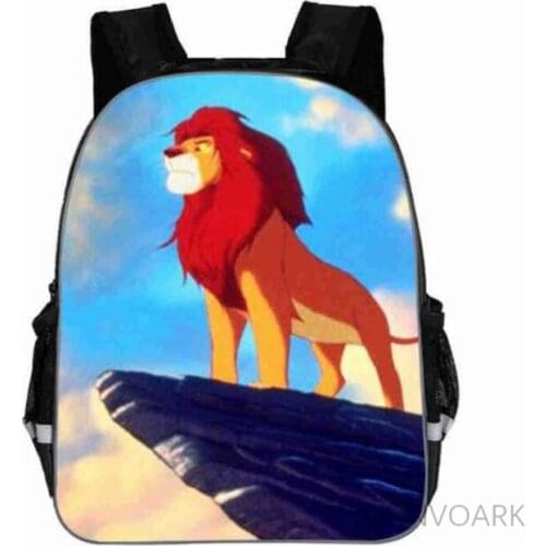 11-16inch Mochilas infantis Little Boys Bags Children Backpack The Lion King School Bag Simba Print Cartoon Backpack Kids Girls
