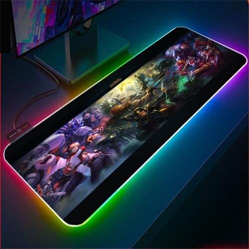 MairuigeRGB League of Legends Gamers' Best-selling Cool Game Accessories Mouse Pad Xxl LED Table Can Be Customized