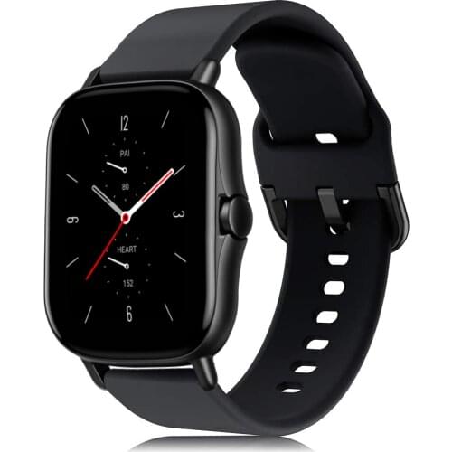 20mm/22mm Silicone band For Amazfit GTS/2e/2/GTS2 Mini/GTR 42mm/47mm/GTR2/2e/stratos 2/3 Sport Watch Bracelet Amazfit bip strap