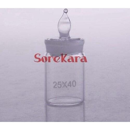 25x40mm Glass Weighing Bottle In Low Form Glass Weighing Specific Gravity Bottle