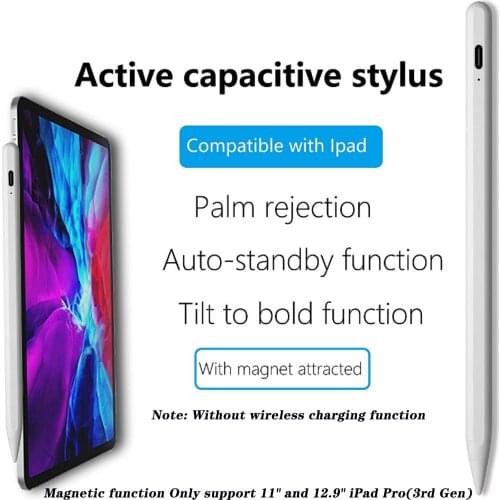 For iPad Pencil Apple Pen Stylus for Apple Pencil 2 1 for iPad Air 4 10.9 Pro 11 12.9 2020 Air 3 10.5 2019 10.2 Mini 5 Touch Pen