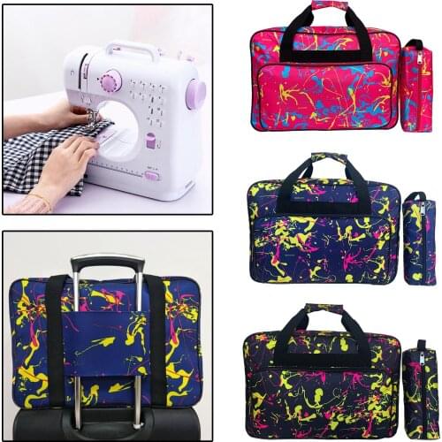 Sewing Machine Carrying Bag with Removable Padded Strap, Sew Machine Travel Case, Sewing Accessories Tools Storage Bag