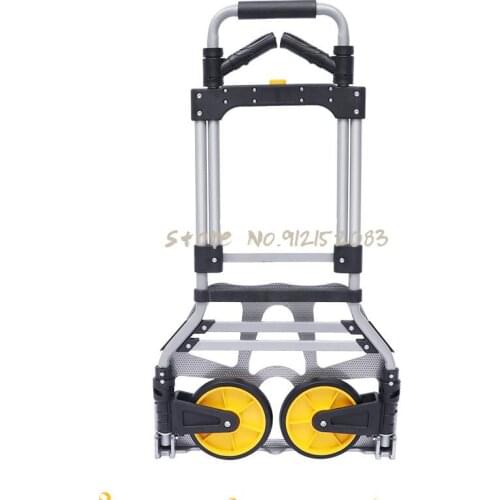 Stair Climbing Trolley Trolley Trolley Trolley Pull Cargo Luggage Cart Shopping Cart Folding Portable Trolley Aluminum Alloy