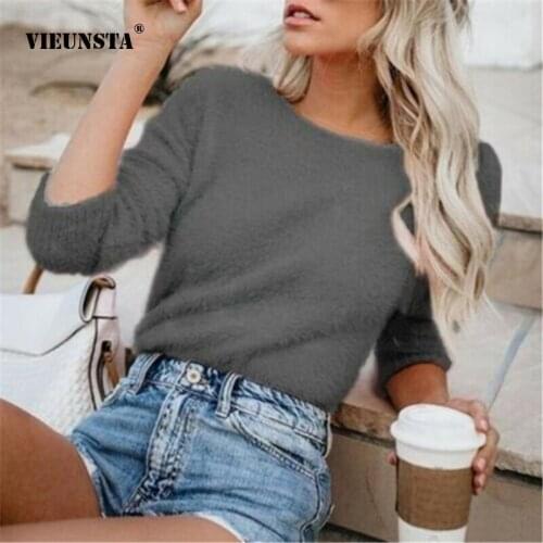 Женские кашемировые пуловеры VIEUNSTA China At AliExpress